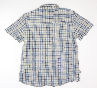 Mountain Warehouse Men's Blue Plaid Shirt XL