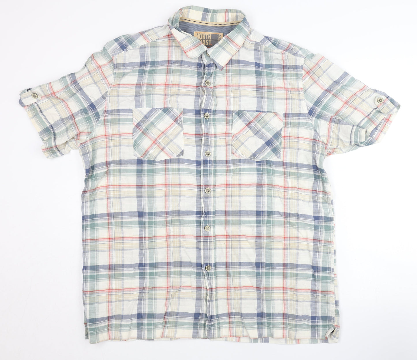 Marks and Spencer Men's XL Multicoloured Plaid Shirt