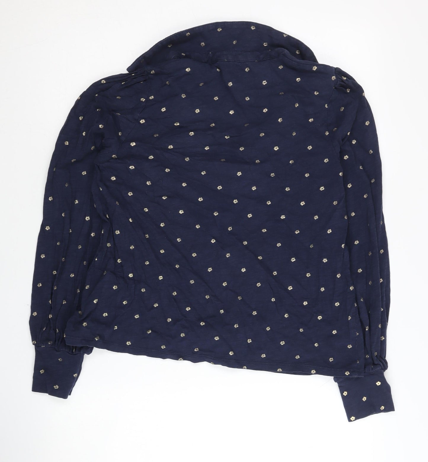 Boden Women's Blue Cotton Button-Up Shirt Size 12