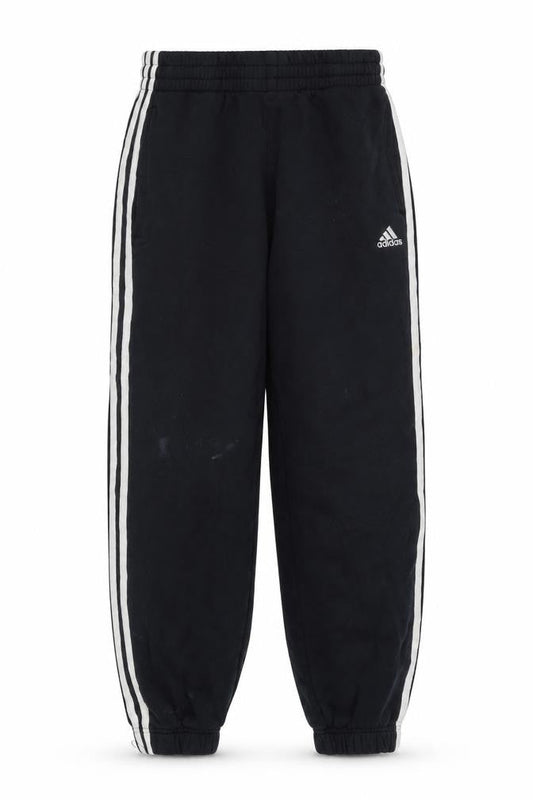 Front view of Adidas boys’ black jogger trousers 11-12y sports activewear