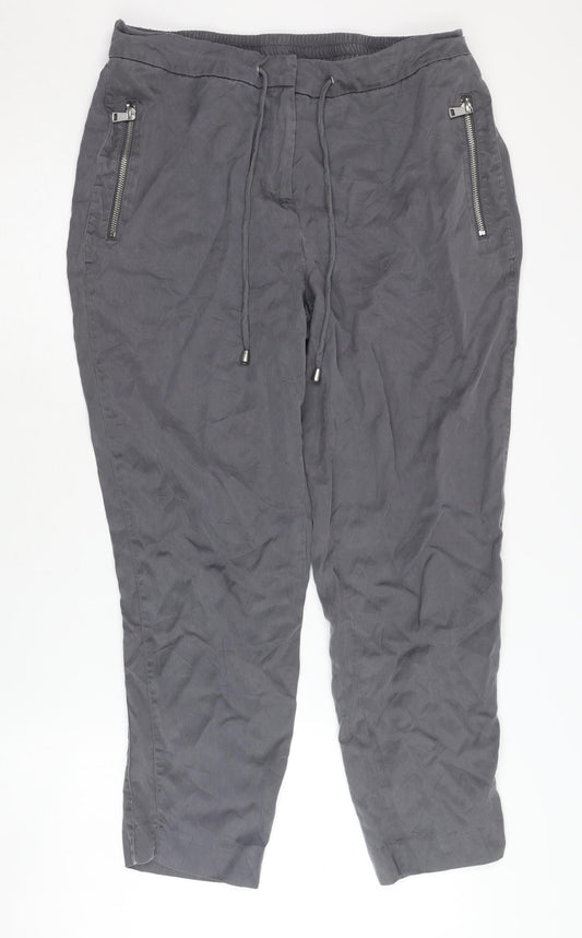 Mint Velvet Women's Grey Joggers, Size 14, Casual Wear