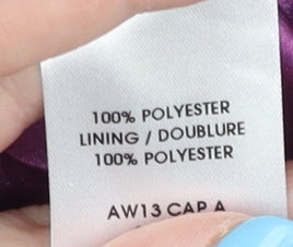 Womens UK Size 18 Jacques Vert Purple Cape Jumper