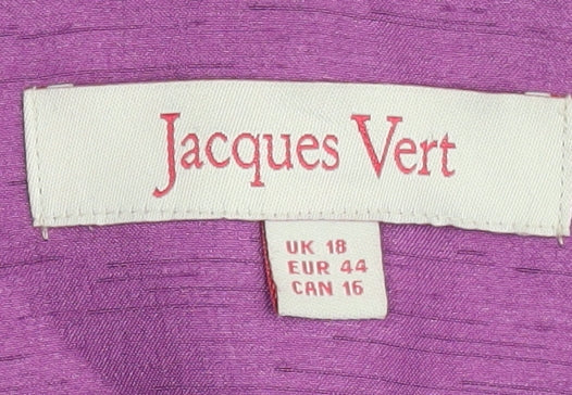 Womens UK Size 18 Jacques Vert Purple Cape Jumper