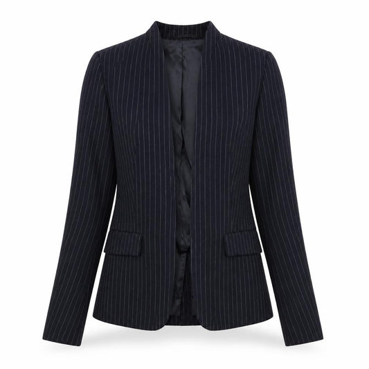 H&M Women's Black Pinstripe Blazer Size 6