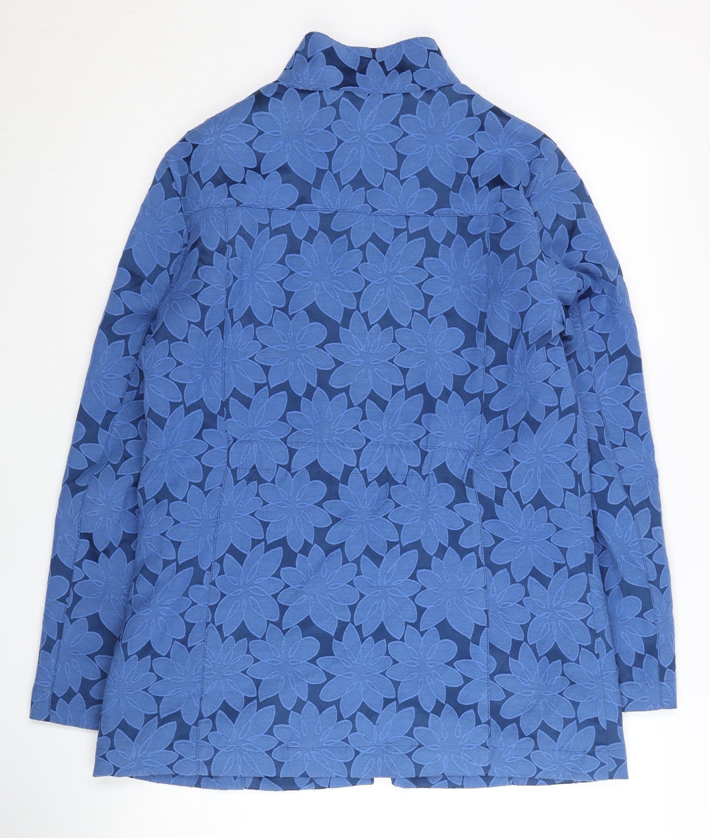 Womens UK Size 10 Cotton Traders Blue Basic Jacket