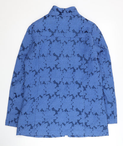 Womens UK Size 10 Cotton Traders Blue Basic Jacket