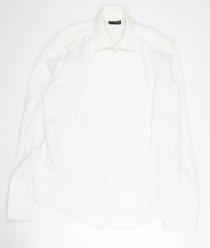 Thomas Nash Men's White Dress Shirt Size 16