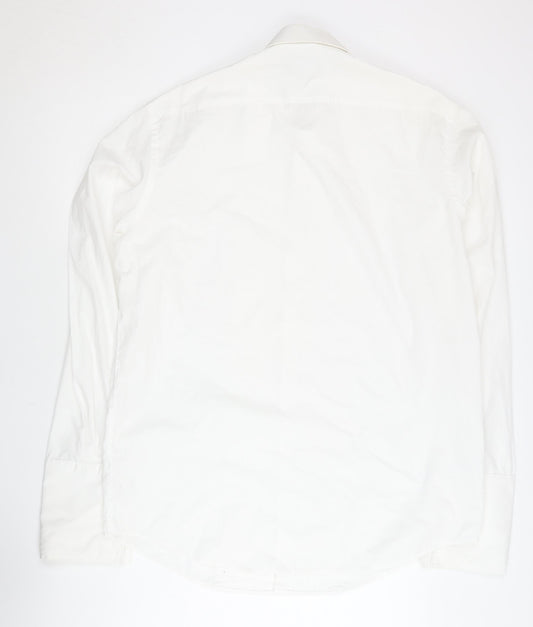 Thomas Nash Men's White Dress Shirt Size 16