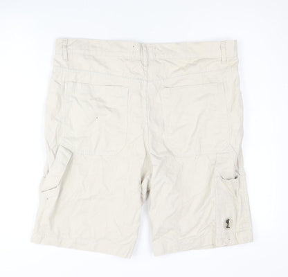 Religion Men's Beige Cargo Shorts Large
