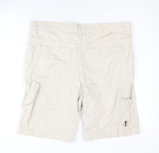 Religion Men's Beige Cargo Shorts Large