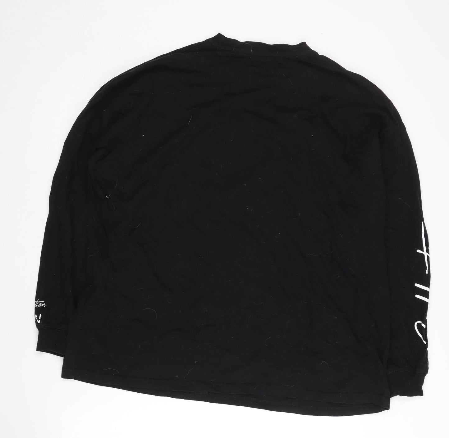 Mens UK Size L BoohooMAN Black Pullover Sweatshirt