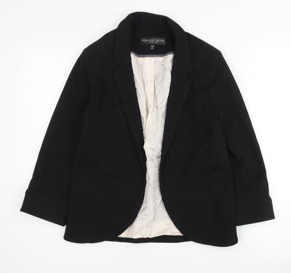 Womens UK Size 8 Topshop Petites Black Blazer