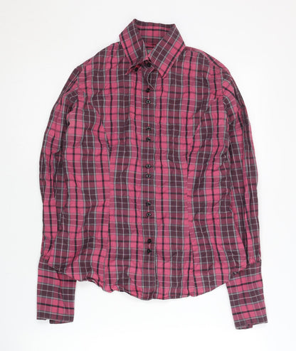 Womens UK Size 10 TM Lewin Red  Button-Up