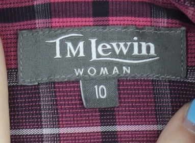 Womens UK Size 10 TM Lewin Red  Button-Up