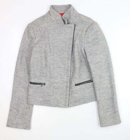 Gap Women's XS Grey Zip Jacket - Polyester, Wool