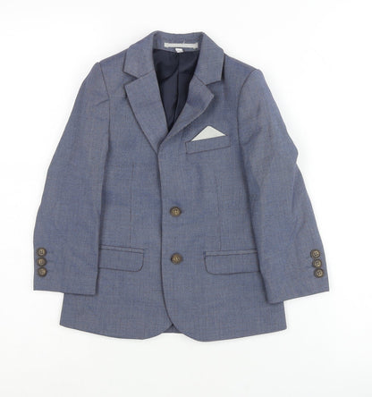 Marks and Spencer Boys Blue Suit Jacket 3-4 Years