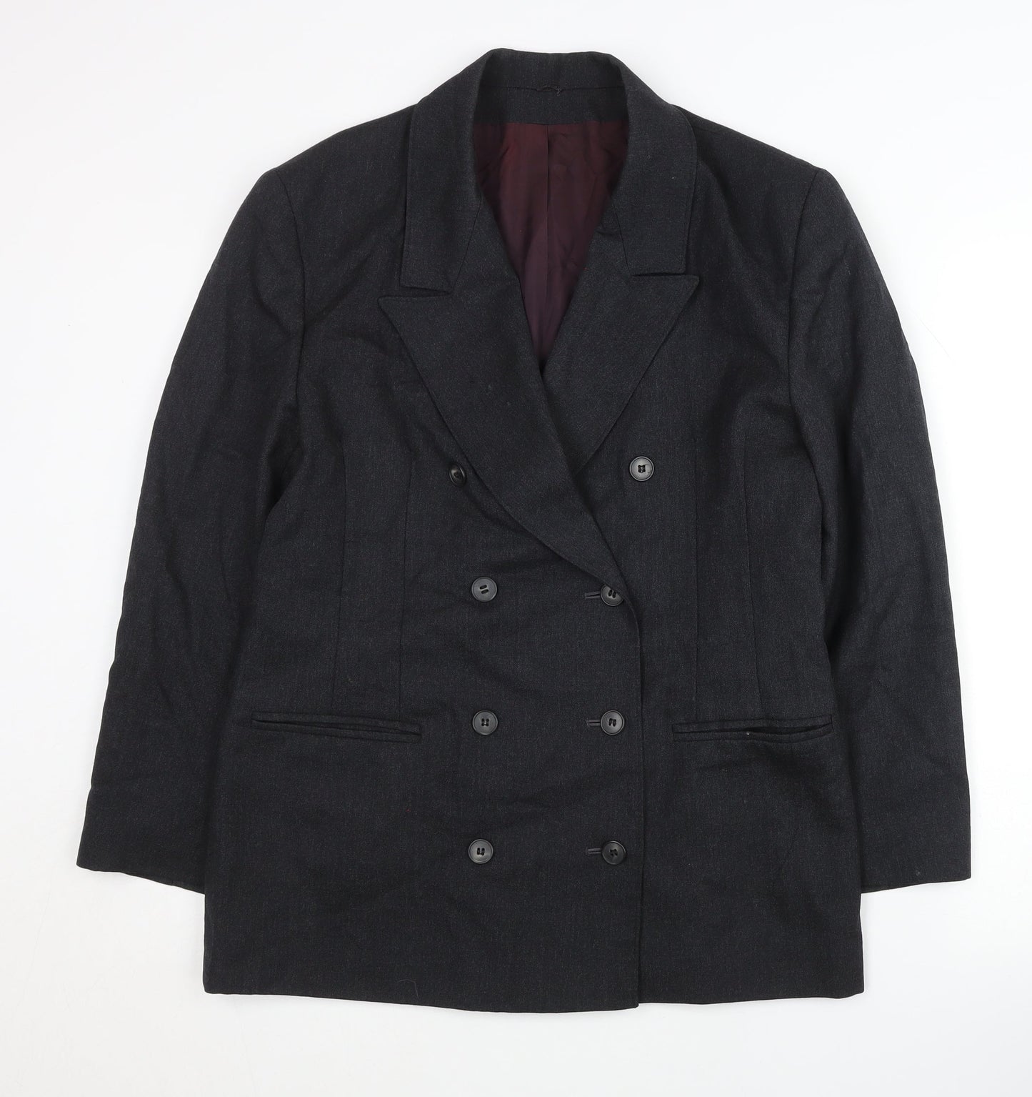 Bickler Women's Black Wool Blazer Size 14
