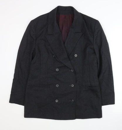 Bickler Women's Black Wool Blazer Size 14