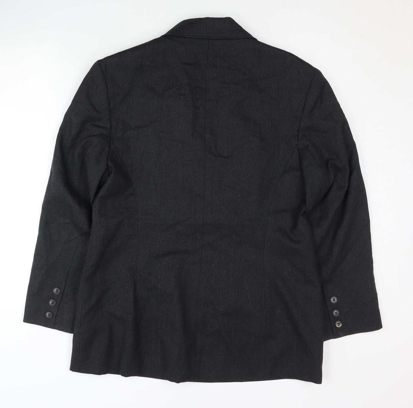 Bickler Women's Black Wool Blazer Size 14