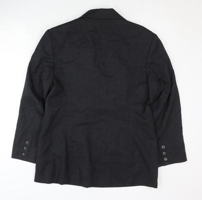 Bickler Women's Black Wool Blazer Size 14