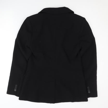 H&M Women's Black Slim Double-Breasted Blazer S