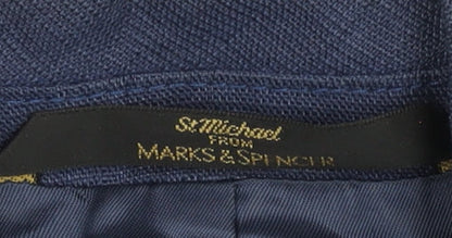 Marks and Spencer Women's Blue Linen Blazer Size 12