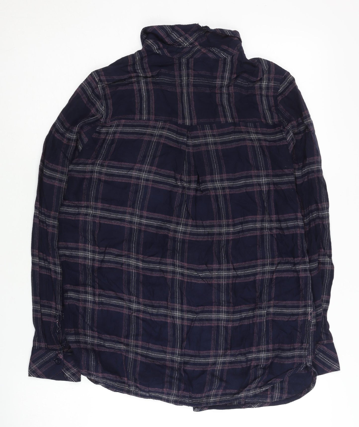 Womens UK Size 8 Warehouse Blue  Button-Up