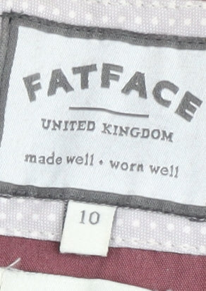 Fat Face Women's Red Hooded Parka Jacket Size 10