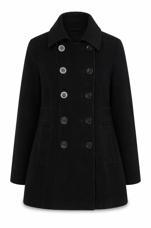 Womens UK Size 12 Autonomy Black Pea Coat