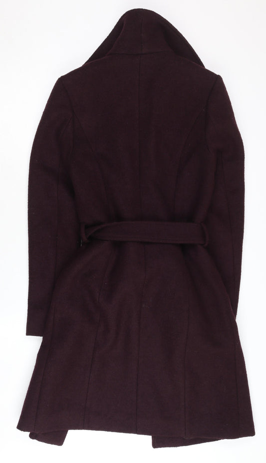 Lipsy Women's Purple Overcoat, Size 8, Belted, New