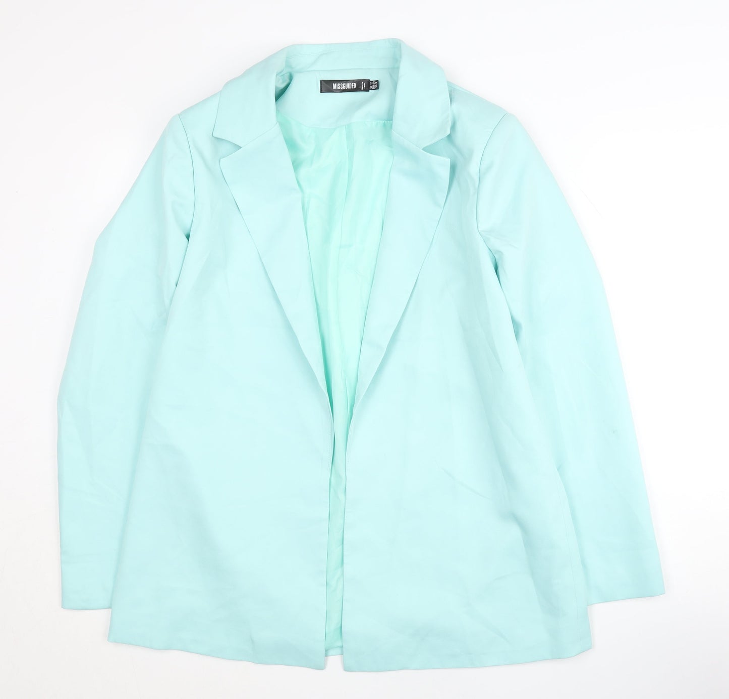 Missguided Women's Blue Blazer UK 12 Notch Lapel