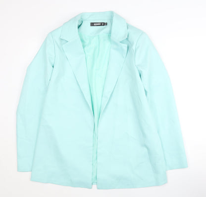 Missguided Women's Blue Blazer UK 12 Notch Lapel