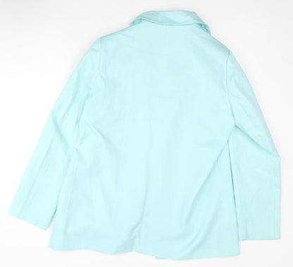 Missguided Women's Blue Blazer UK 12 Notch Lapel