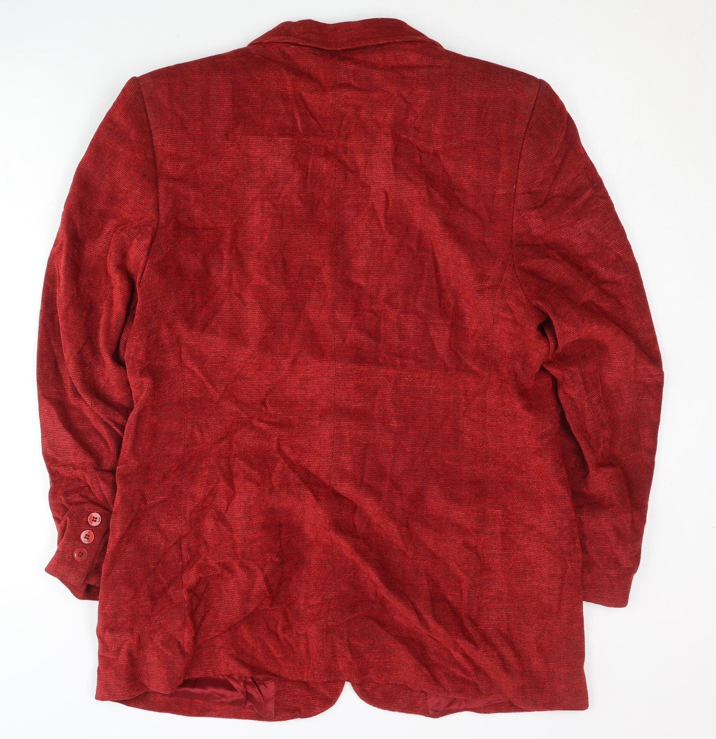 Womens UK Size 14 Marks and Spencer Petites Red Blazer