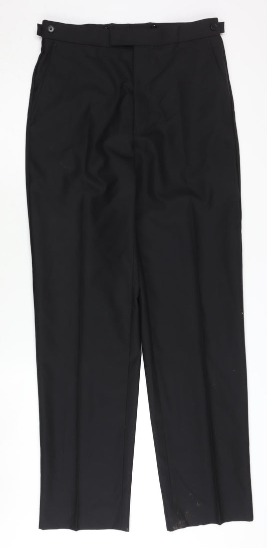 Marks and Spencer Mens Black Trousers 30 in