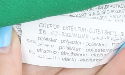 Stradivarius Women's Green Double-Breasted Blazer, Size 8