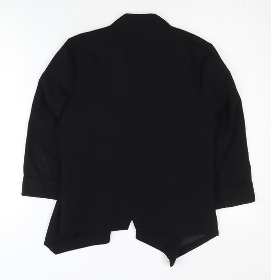 Warehouse Women's Black Blazer UK 8 Regular Fit