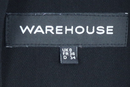 Warehouse Women's Black Blazer UK 8 Regular Fit