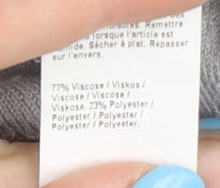 River Island Men's Grey Pullover Jumper Medium