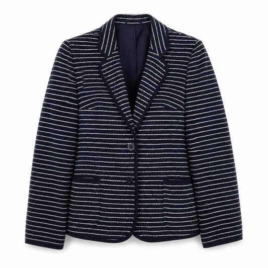 St Michael Women's Black Striped Blazer Size 14