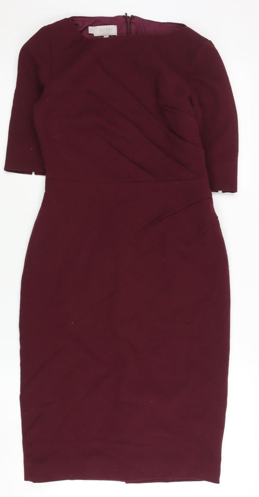 Hobbs Women's Red Sheath Dress, Size 6, Formal Occasion