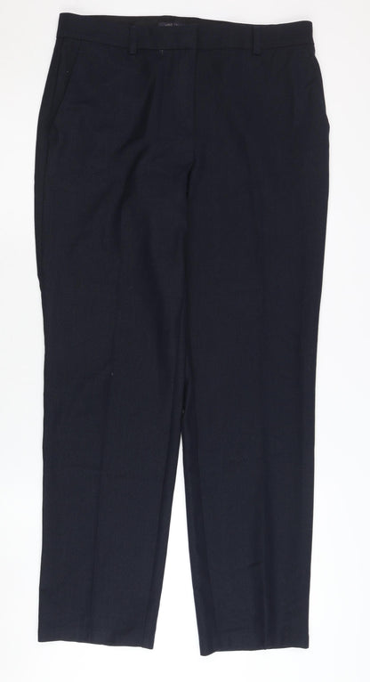 Womens UK Size 12 Marks and Spencer Regular Fit Dress Pants Black Trousers