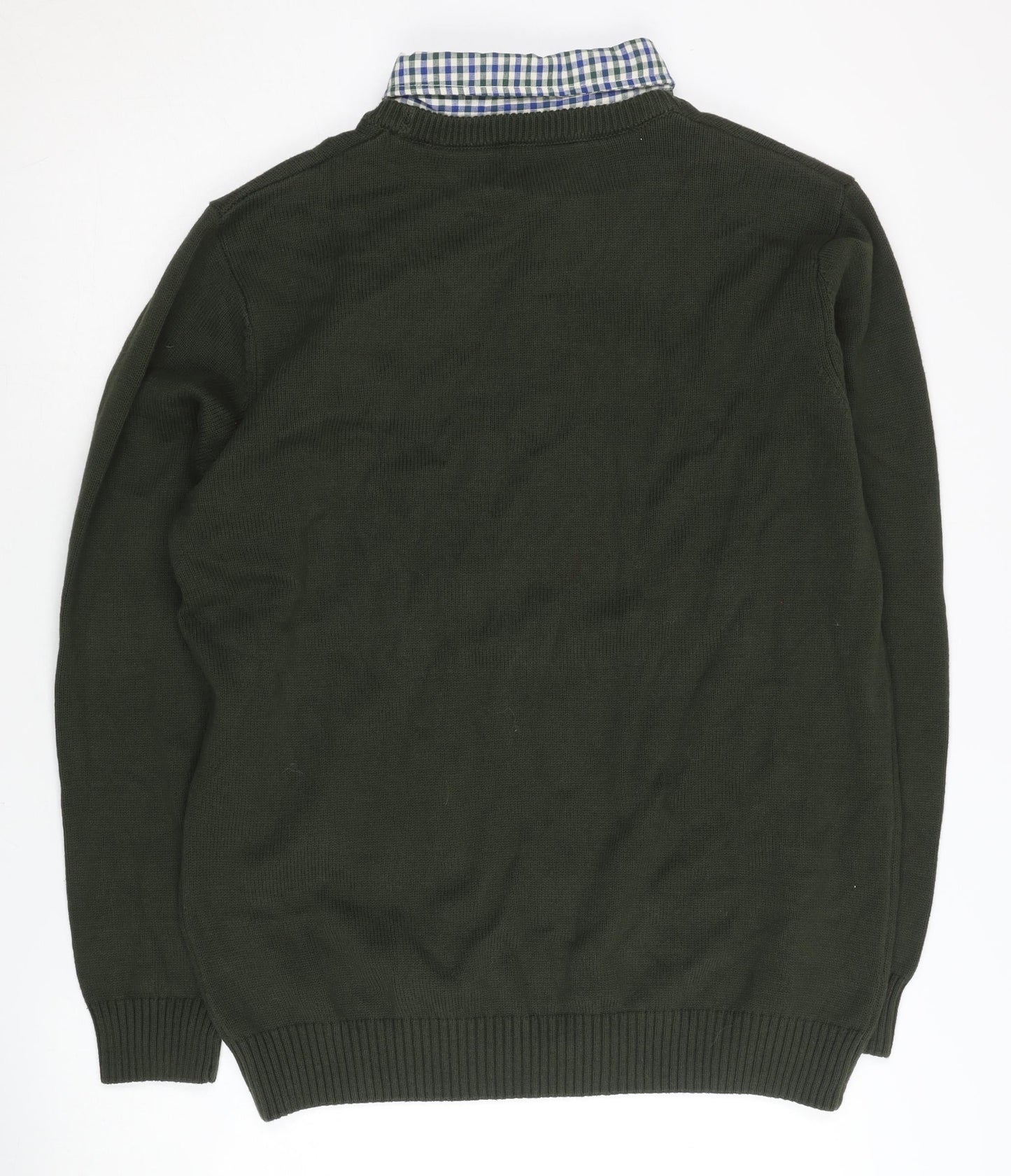 Cotton Traders Men's Green Pullover Jumper L