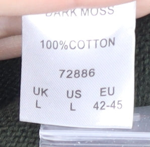 Cotton Traders Men's Green Pullover Jumper L