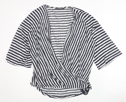 Womens UK Size XL COIN 1804 Black Wrap Jumper