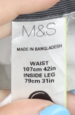 Marks and Spencer Men’s Grey Trousers, Size 42