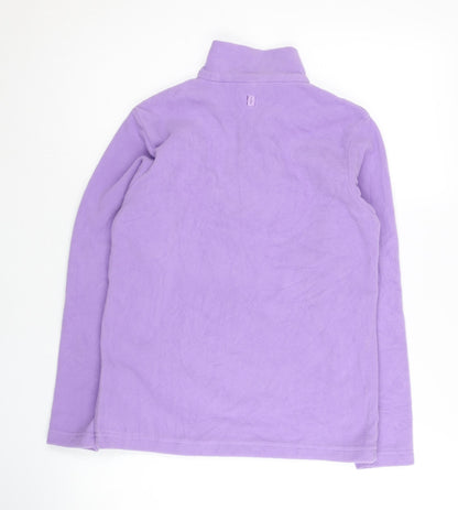 Mountain Warehouse Girls Purple Fleece Pullover Sweatshirt 11-12 Years
