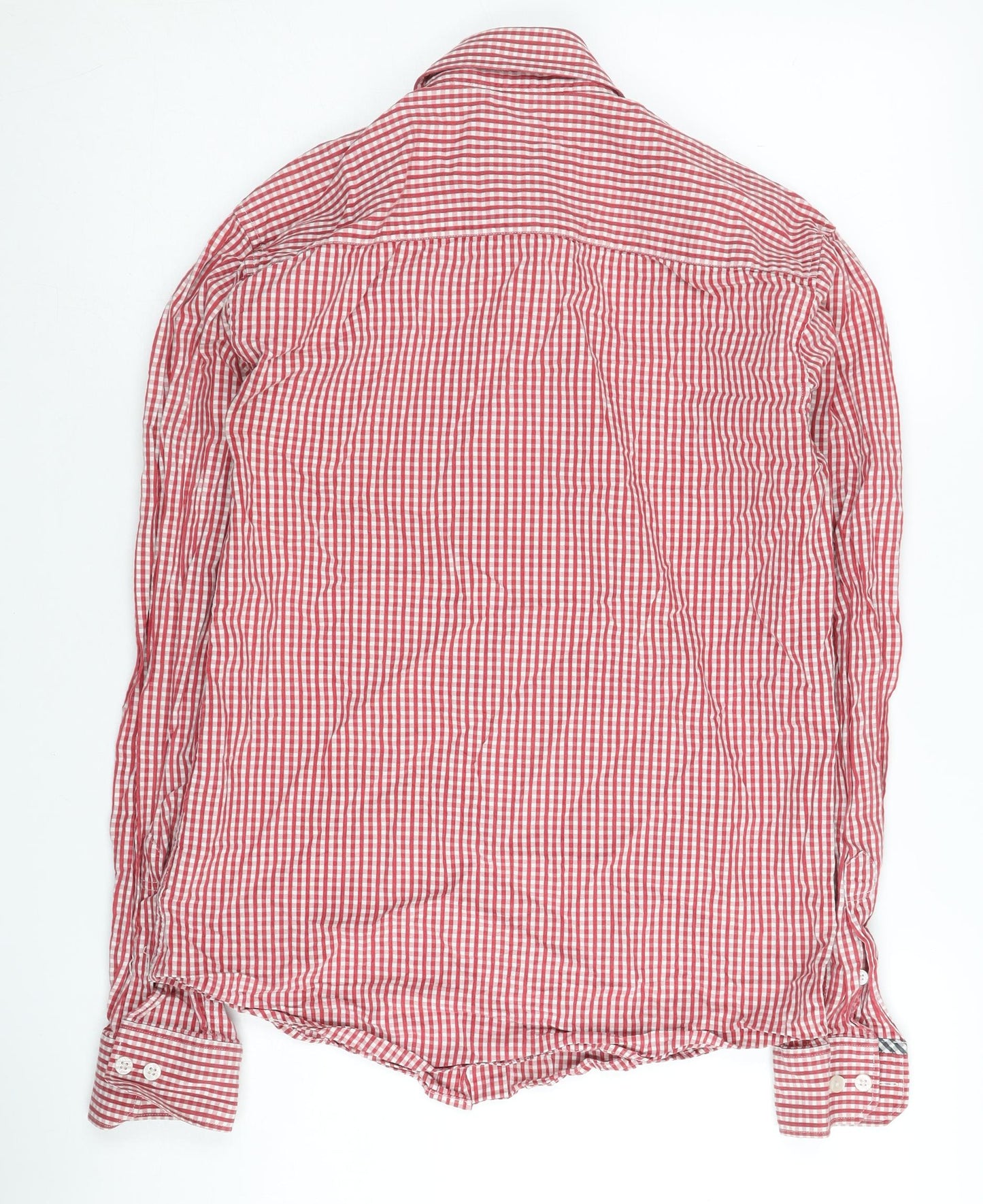 Womens UK Size S Monsoon Red Basic Button-Up