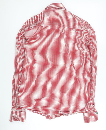 Womens UK Size S Monsoon Red Basic Button-Up