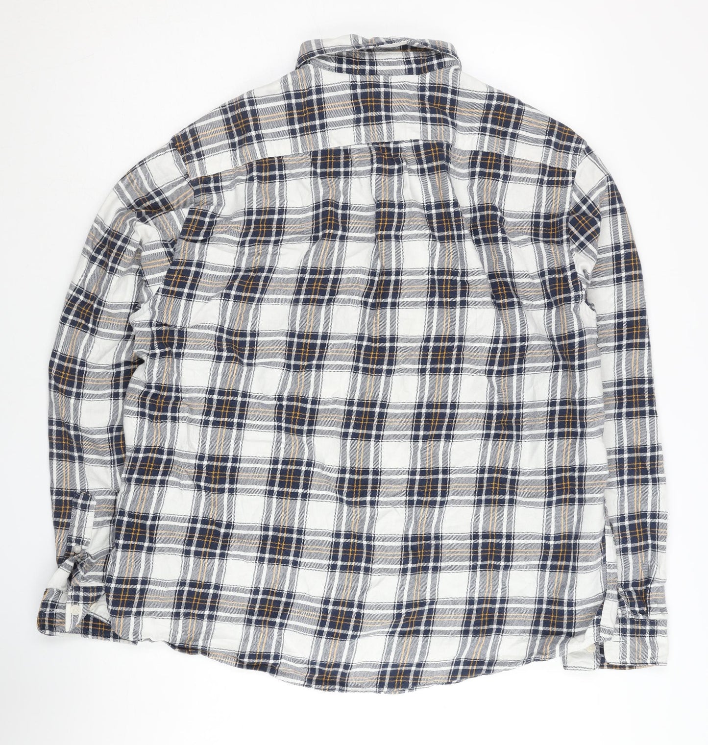 H&M Men’s Multicoloured Plaid Button-Up Shirt XL